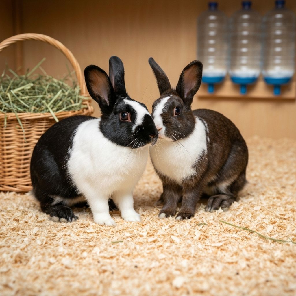 New Zealand White Rabbits - Breeding Pair - Thumbnail 2